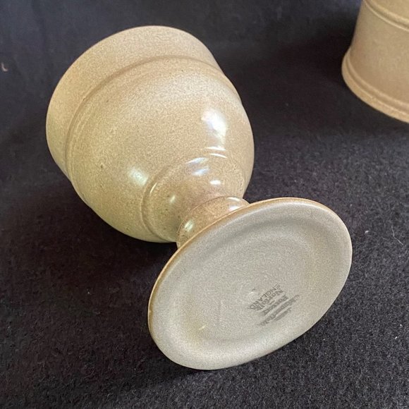 John Chipperfield pottery pitcher jug & goblet Norfolk England set - Picture 5 of 15